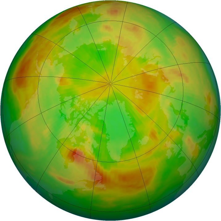 Arctic ozone map for 04 June 1981